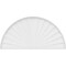 Ekena Millwork Half Round Sunburst Architectural Grade PVC Pediment, 82"W x 41"H x 2"P PEDPS082X410HRO01 - alternate 6